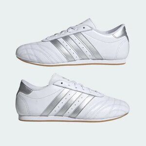 Adidas Taekwondo JS1192 Sneakers Women's US 7 White Silver Lifestyle Shoes NEW